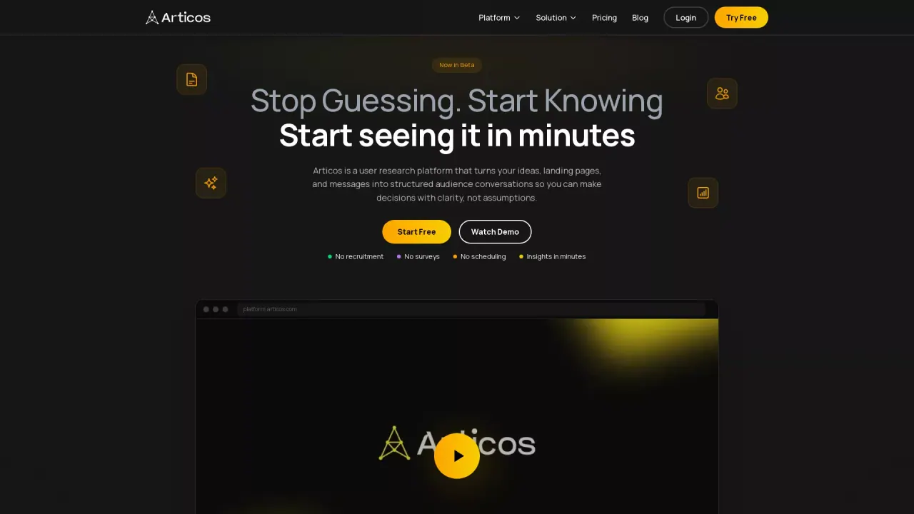 Articos screenshot