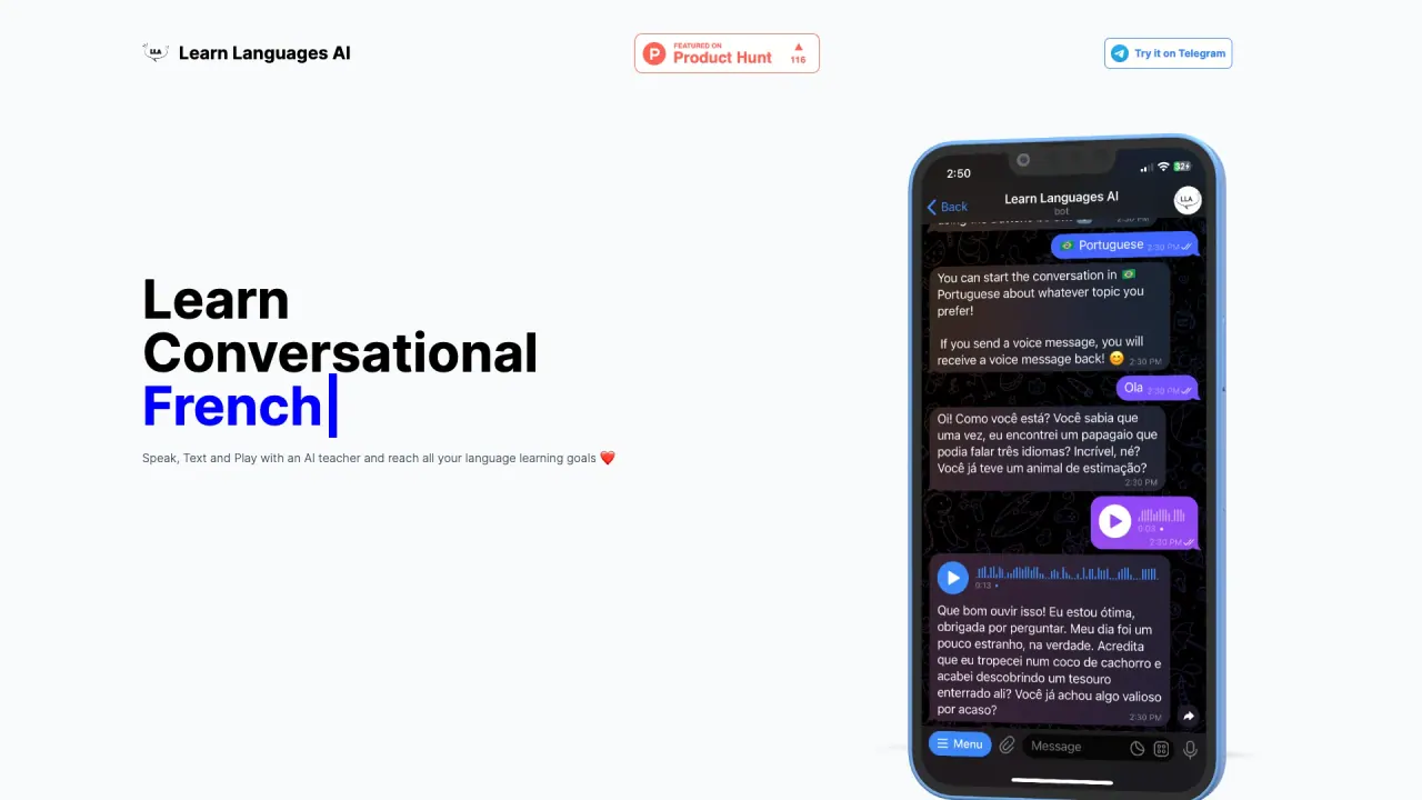 LearnLanguagesAI screenshot