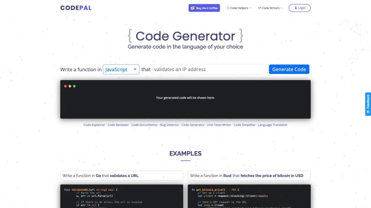 Codepal screenshot