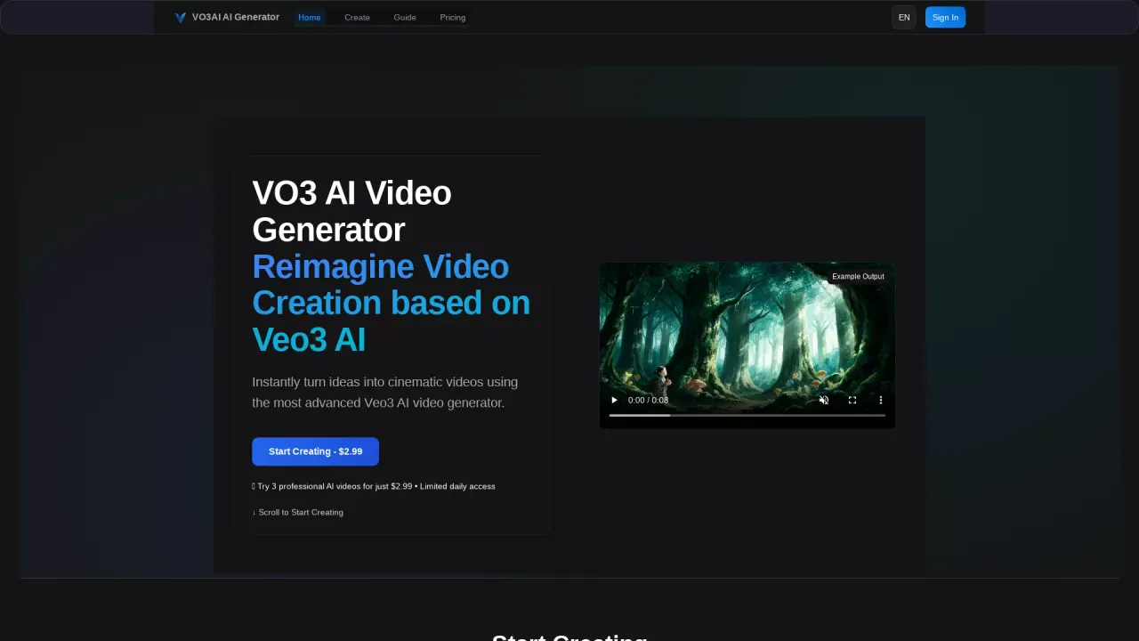 VO3 AI screenshot