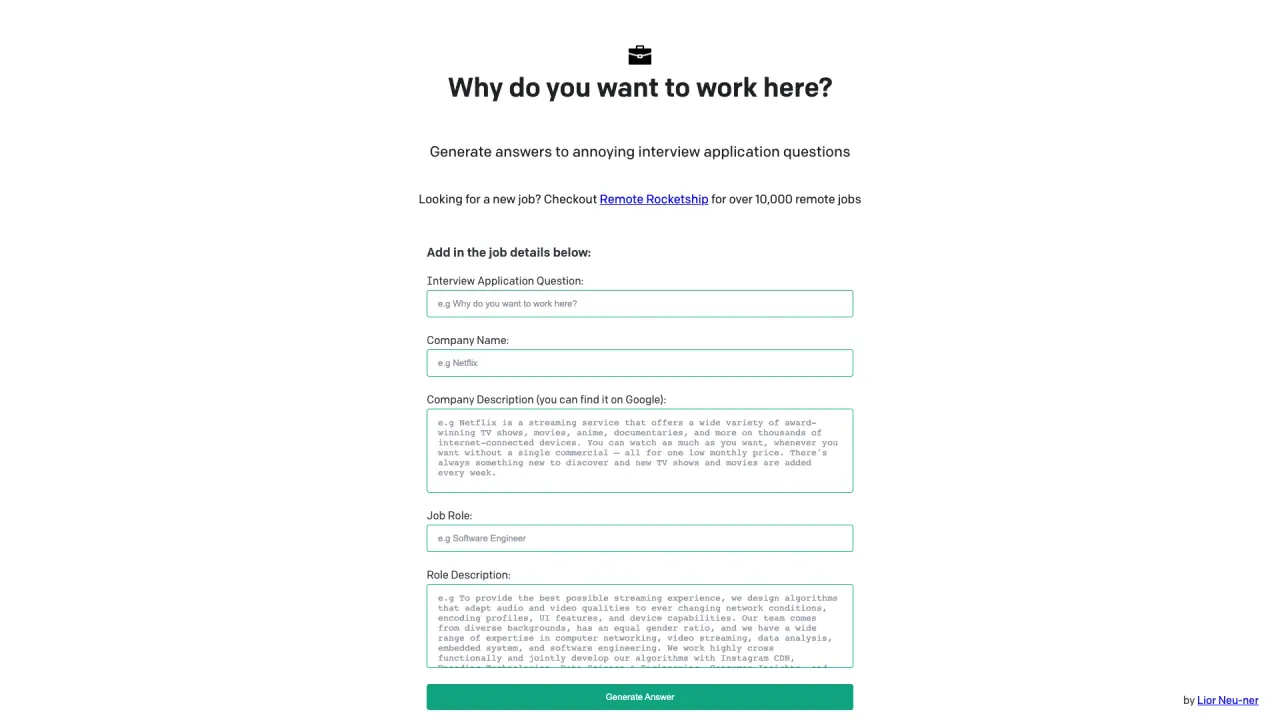 Whydoyouwanttoworkhere screenshot
