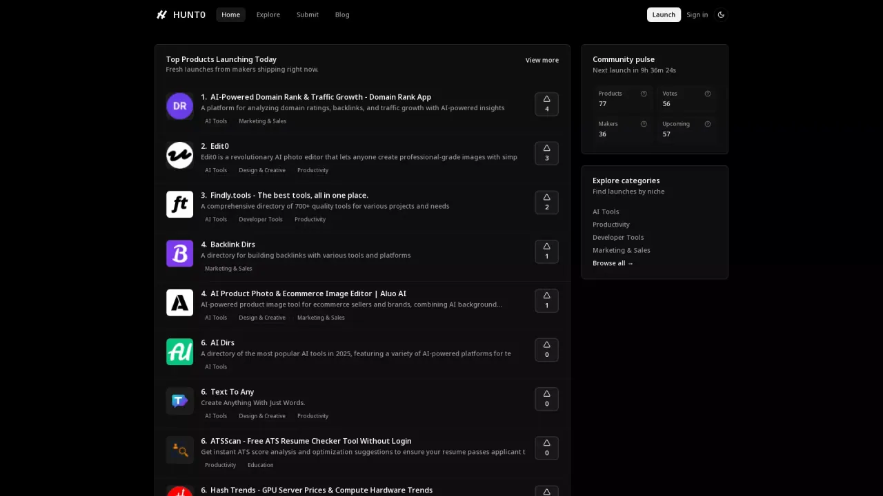 HUNT0 screenshot