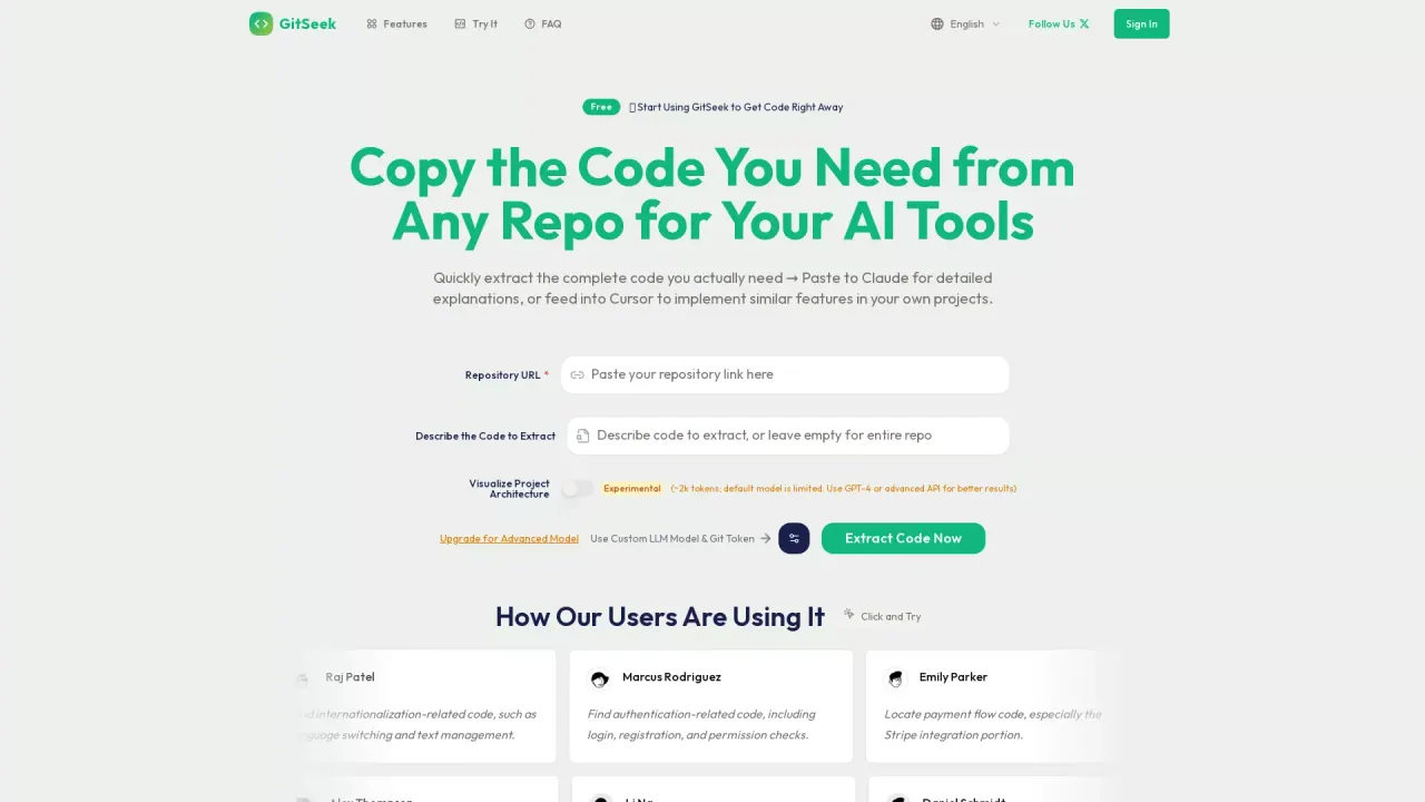 GitSeek screenshot