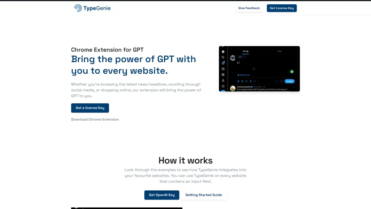 Typegenie screenshot