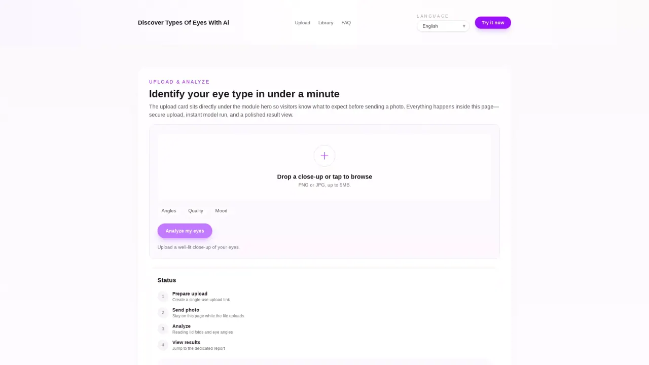 TypesOfEyes screenshot