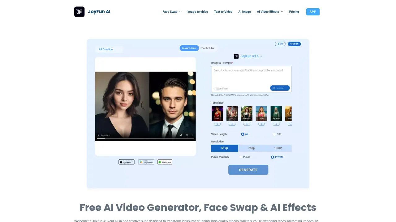 JoyfunAI screenshot