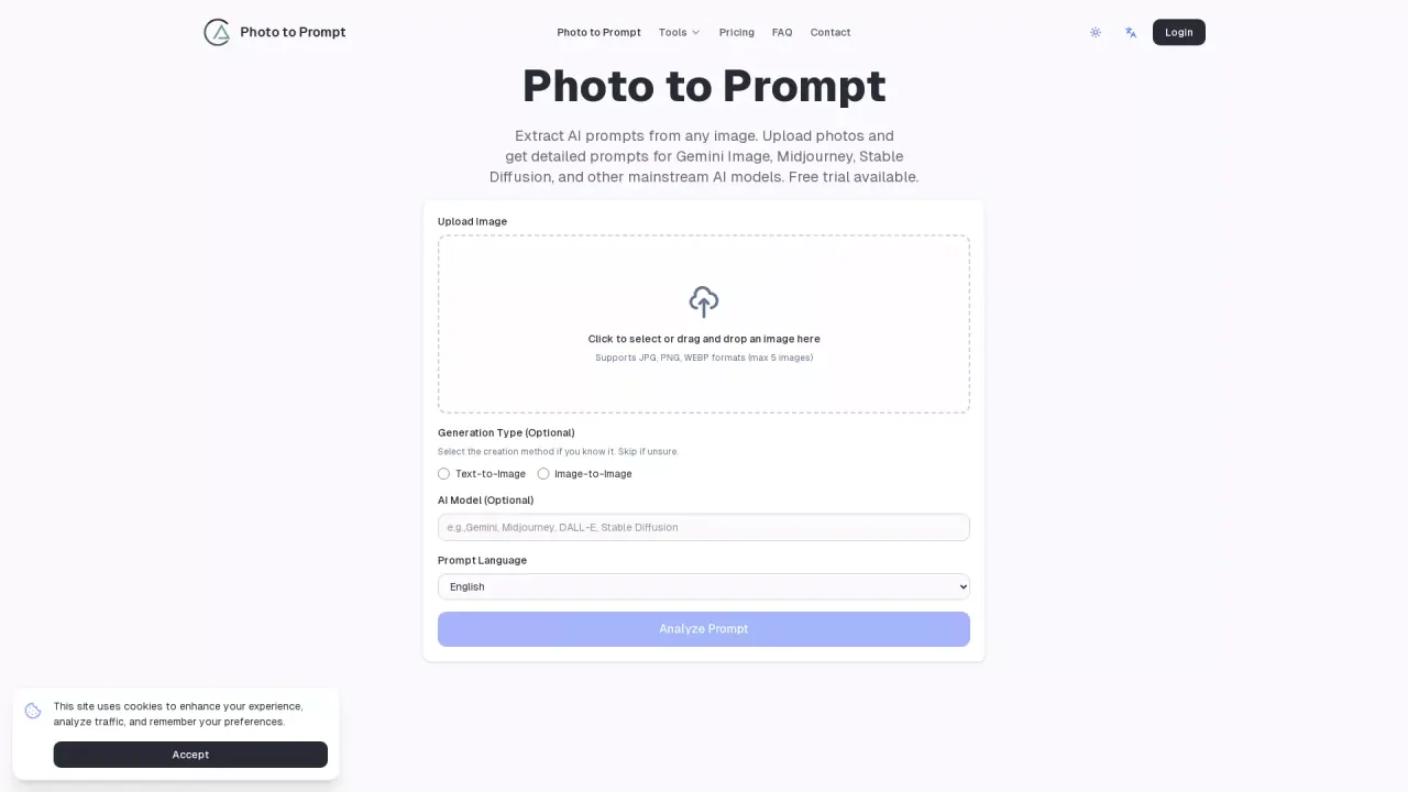 PhotoToPrompt screenshot