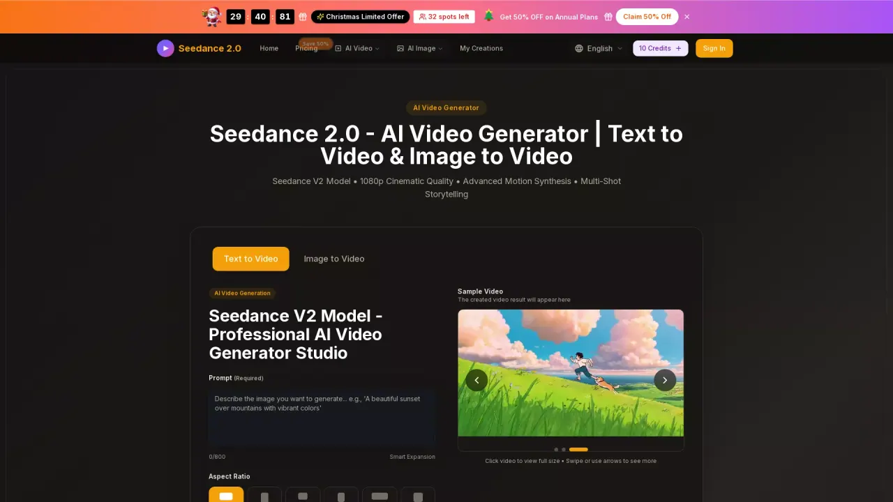 Seedance2AI screenshot