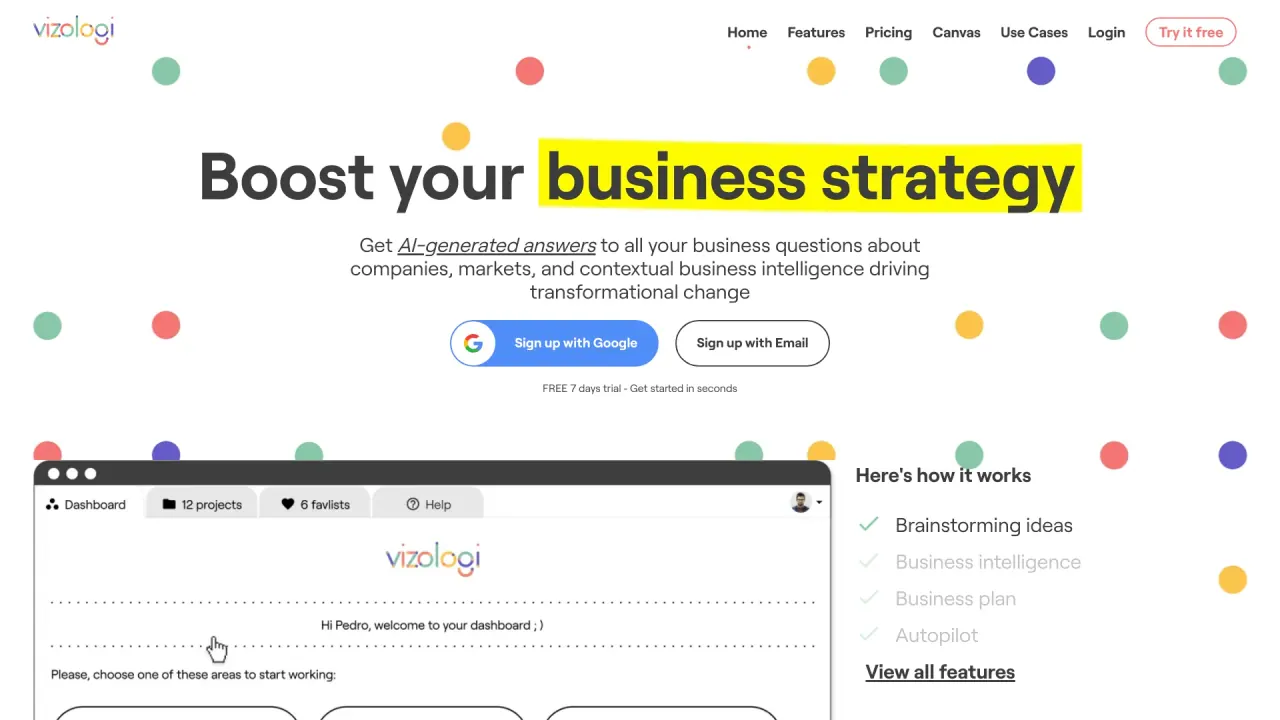 Vizologi screenshot