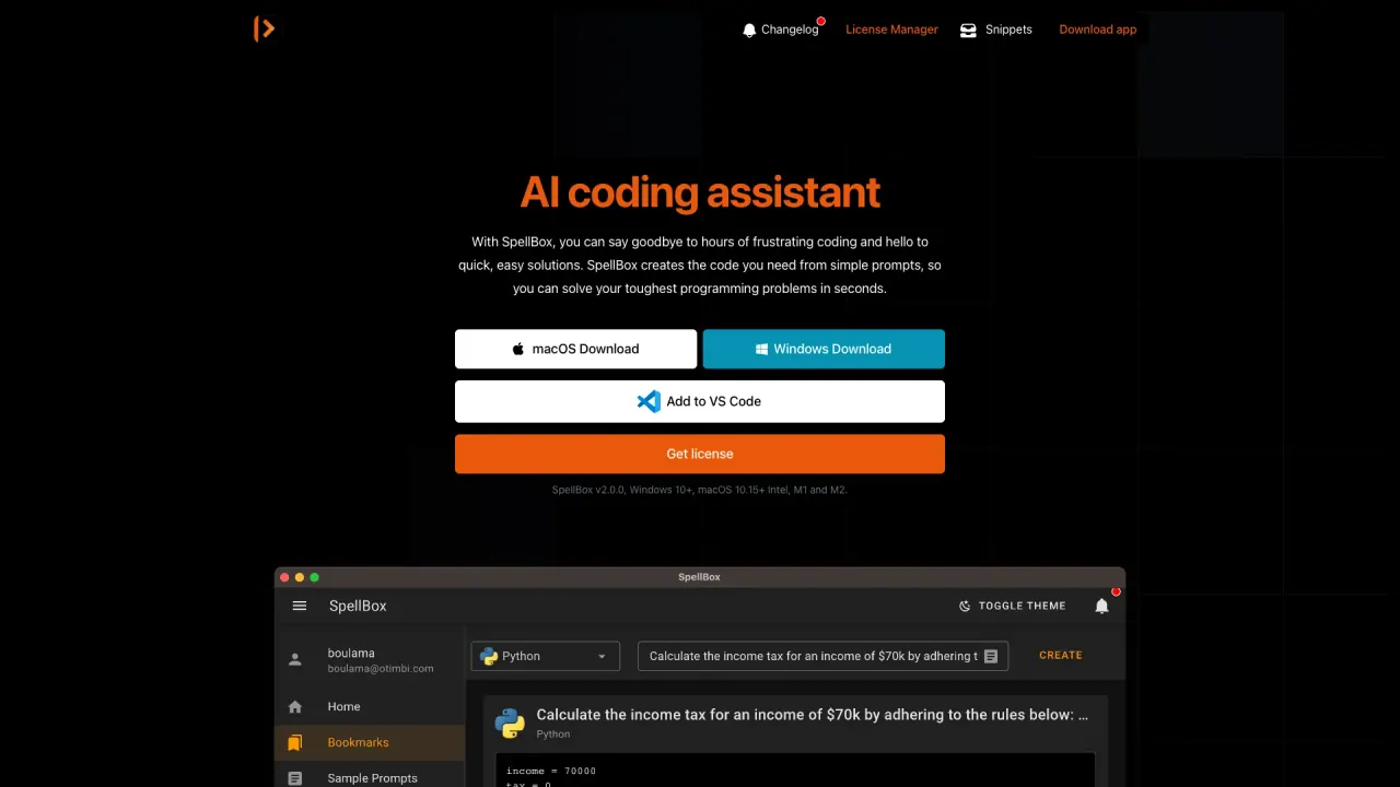 Spellbox screenshot