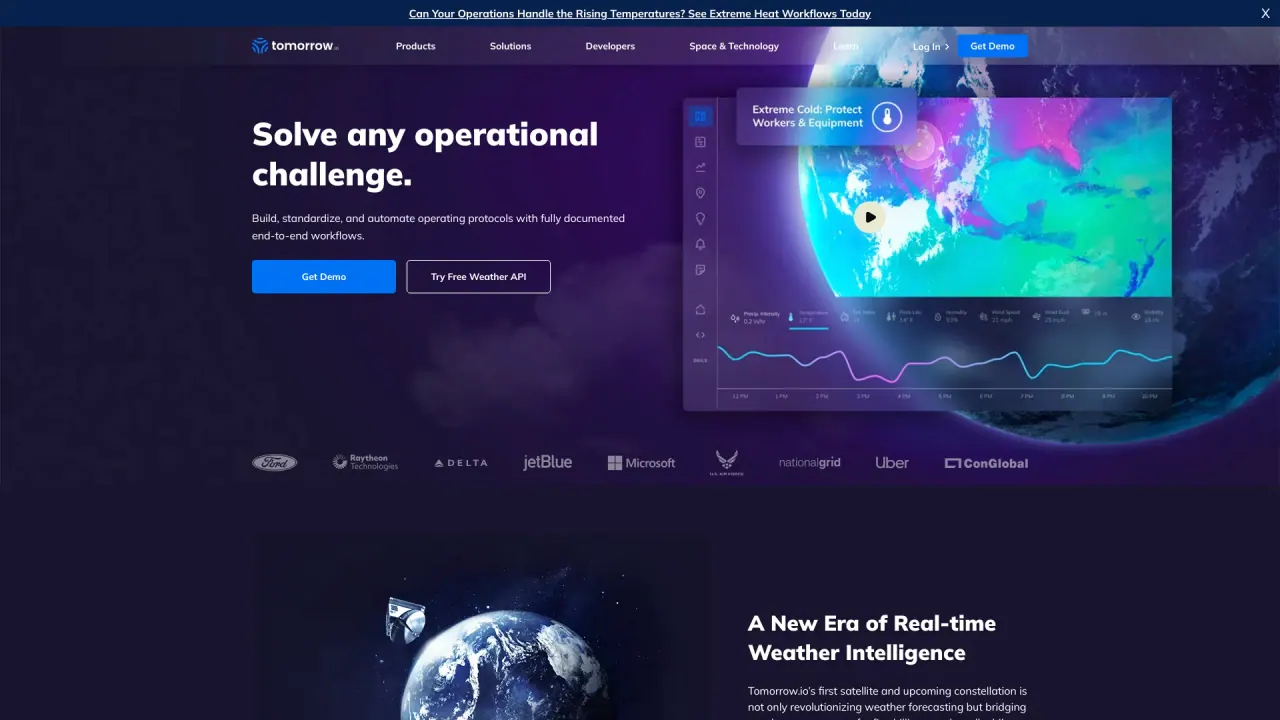TomorrowIO screenshot