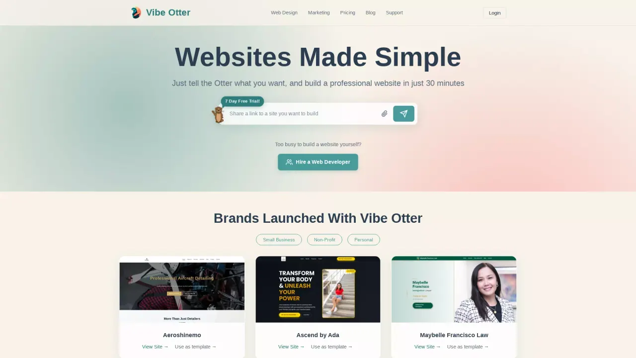 VibeOtter screenshot