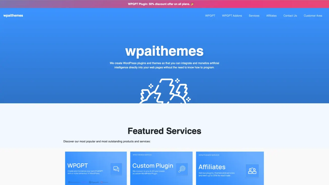 WP AI Themes screenshot