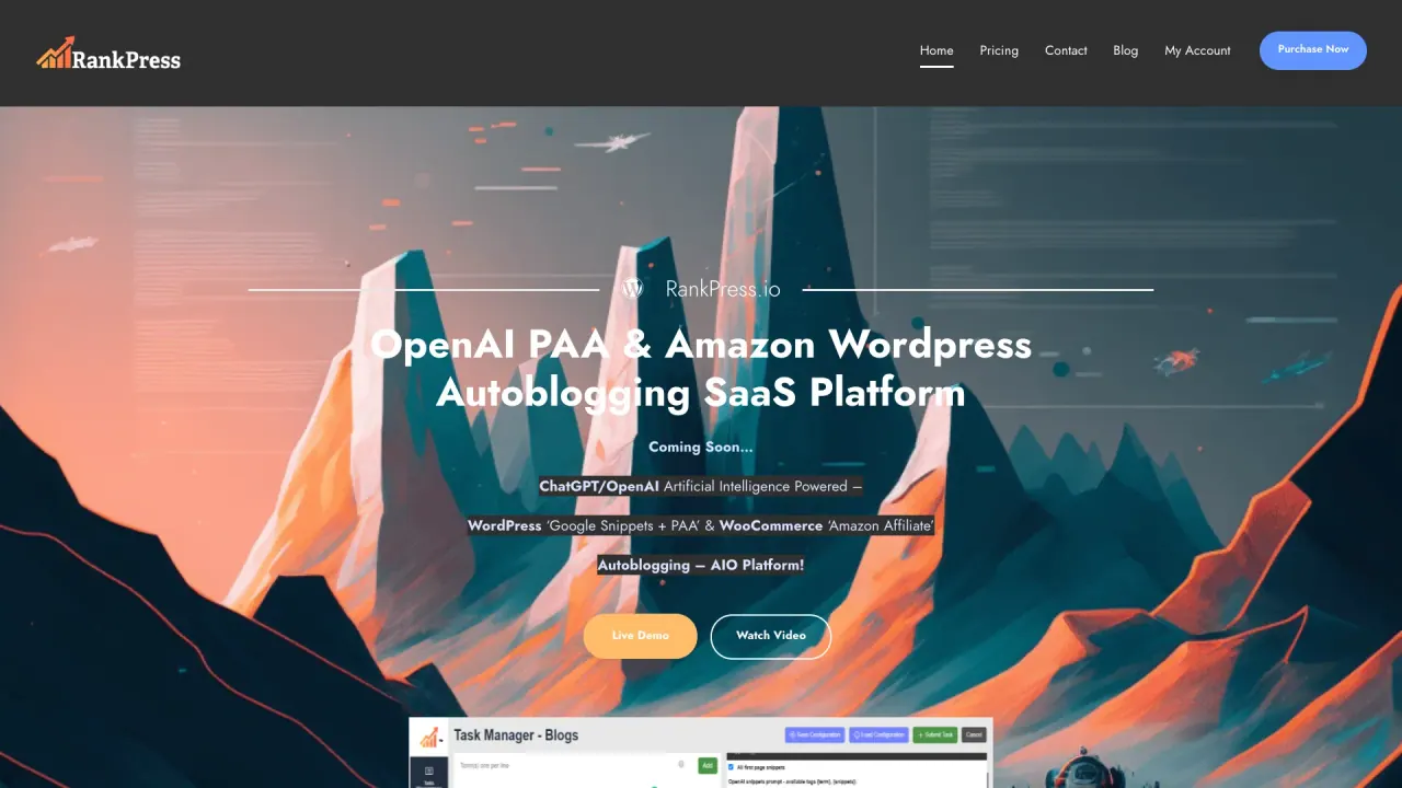 Rankpress screenshot