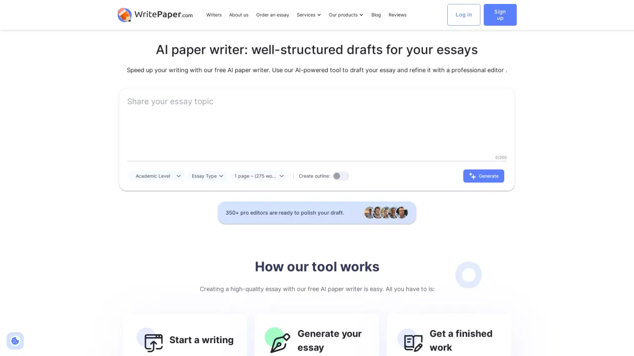 AIPaperWriter screenshot