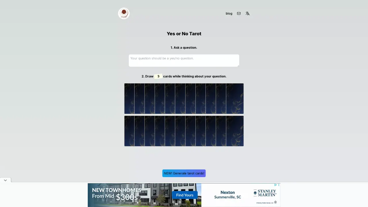 Yes No Tarot AI screenshot