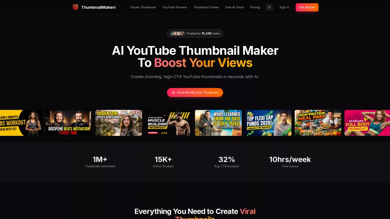 ThumbnailMakerr screenshot
